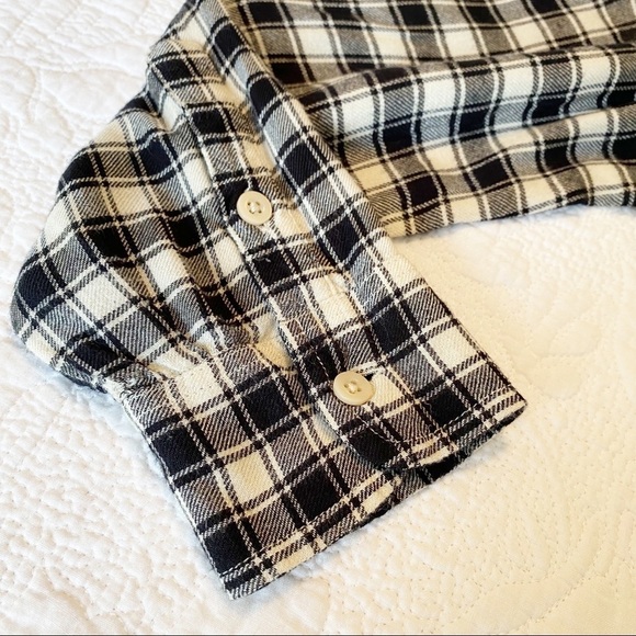 Lucky Brand Check Flannel Button Back Shirt - M - Picture 8 of 9